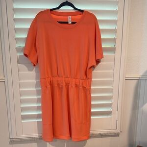 SPANX Vibrant Orange Mini Dress Air Essentials soft